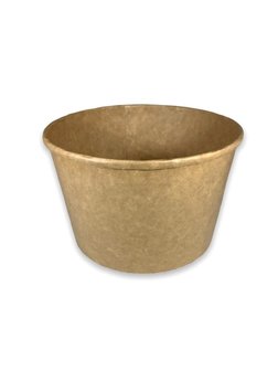 BAK Karton Popcorn Bucket, Food Bucket 1250 ml Kraft 153x125x94mm