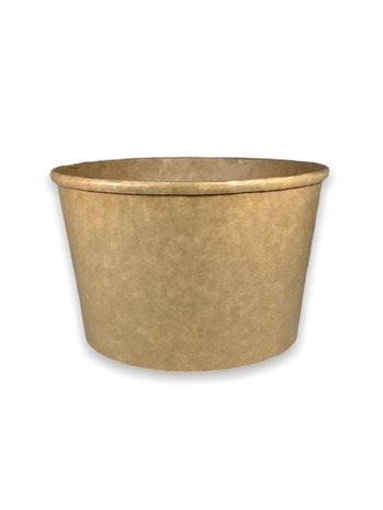 BAK Karton Popcorn Bucket, Food Bucket 1250 ml Kraft 153x125x94mm