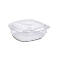 BAK, rPET Saladebak 1000 ml Transparant Met Deksel 190x192x54mm