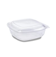 BAK, rPET Saladebak 750 ml Transparant Met Deksel 179x174x50mm