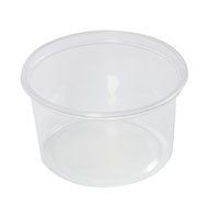 BAK, Magnetron PP Rond Saladebak, 300 ml Transparant Ø 101x59mm