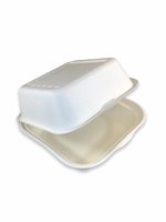 Bak, Suikerrietpulp Hamburgerbak  Wit