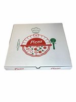 Pizzadoos, Golfkarton   Wit  24x24x3cm