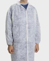 Schort en jas, Bezoekersjassen Non Woven, PP,  Wit