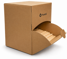 PomeBio Houten Roerstaafjes - 14 cm - 2000 stuks in Dispenserbox